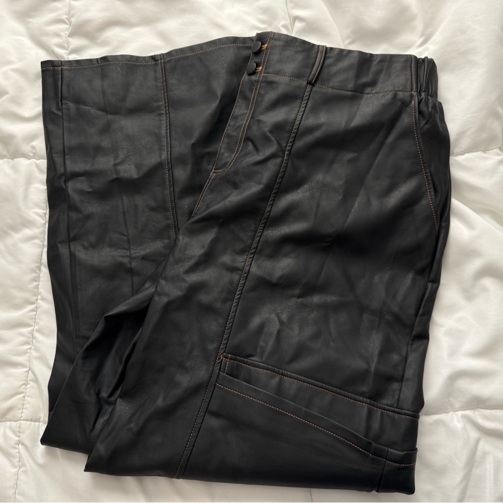 Fashion nova Faux leather cargo pants
